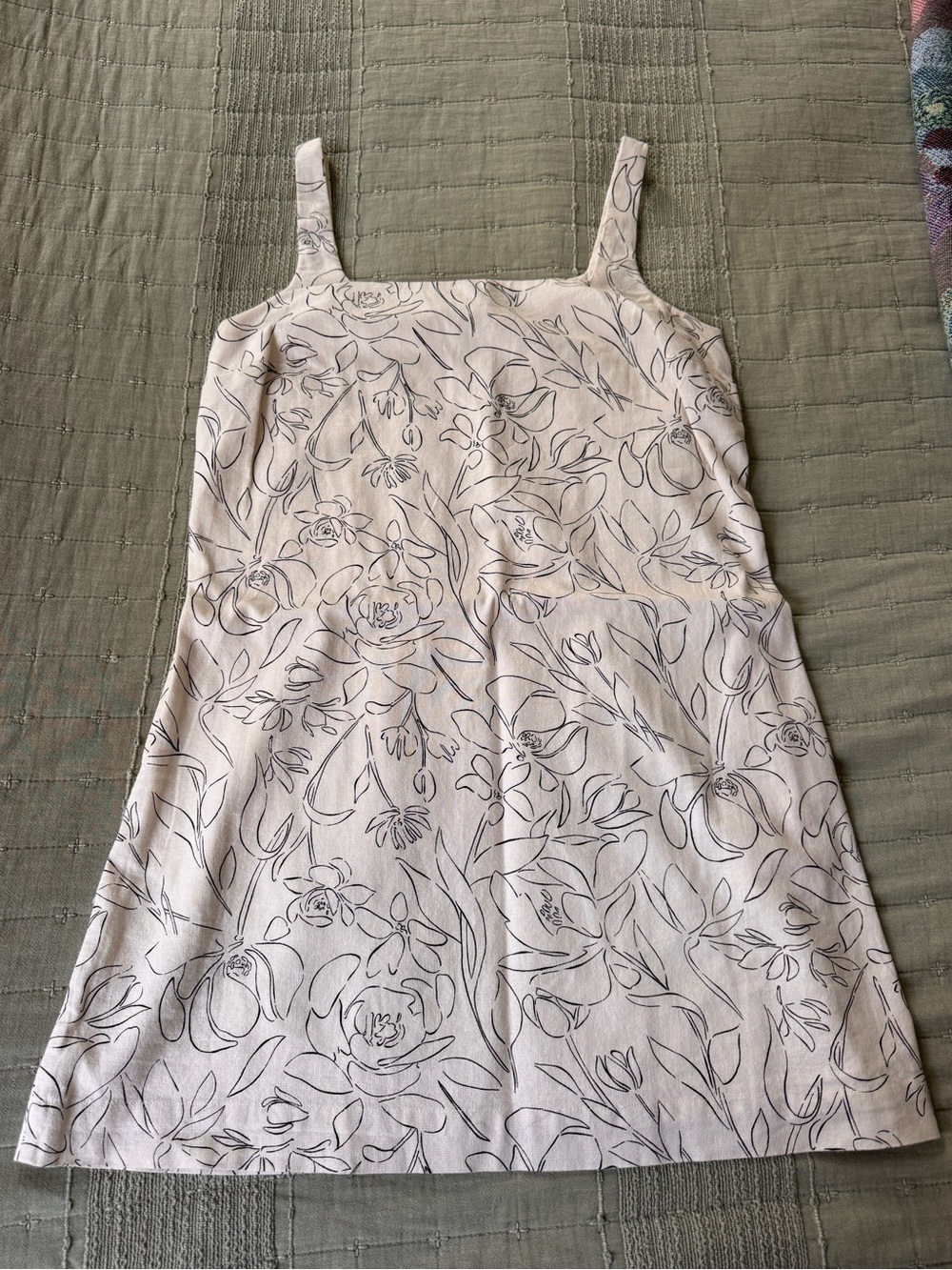 A new day off white mini floral shift dress